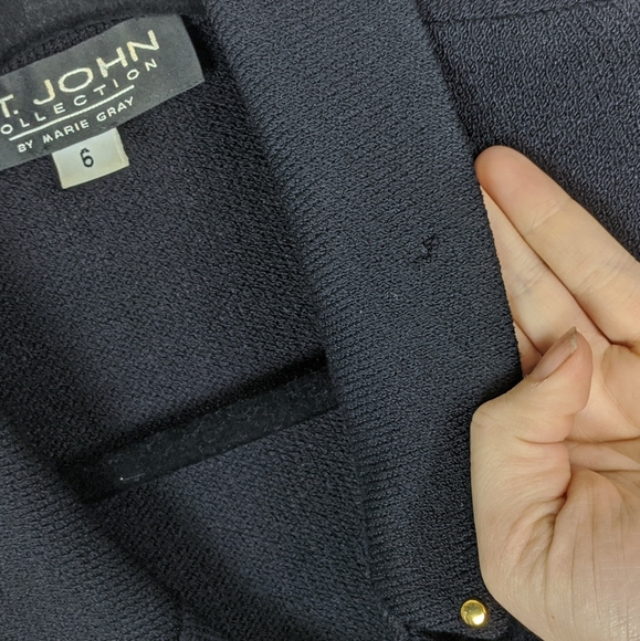 ST. JOHN COLLECTION MARIE GRAY Santana Knit Jacket - Picture 7 of 7